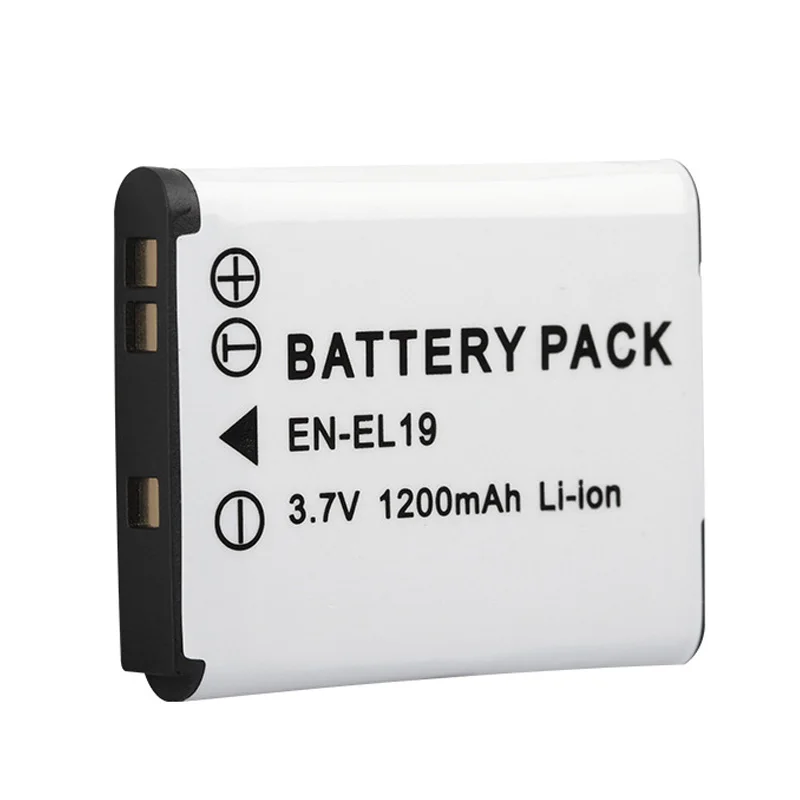 

EN EL19 Battery for Nikon Coolpix S2500 S2600 S3100 S3200 S3300 S4100 S4150 S4300 S5300 S6400 S100 Camera Accessories Batteryies
