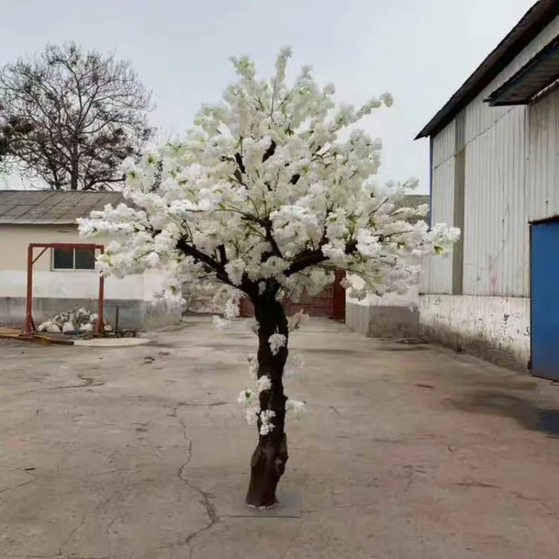 

Simulation of white cherry blossom tree artificial tree wedding mall home hotel indoor window floor decoration