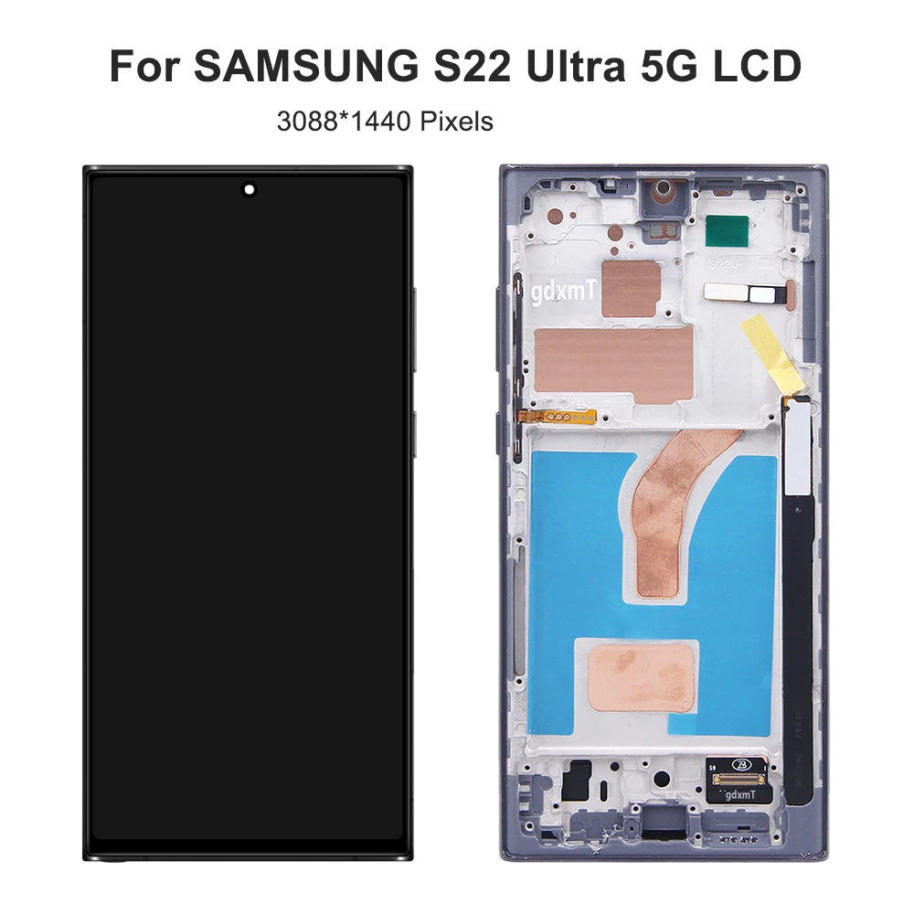 S22 Ultra For Samsung Tested For S22Ultra S908 S908B S908U S908W S908E LCD Display Touch Screen Digitizer Assembly Replacement