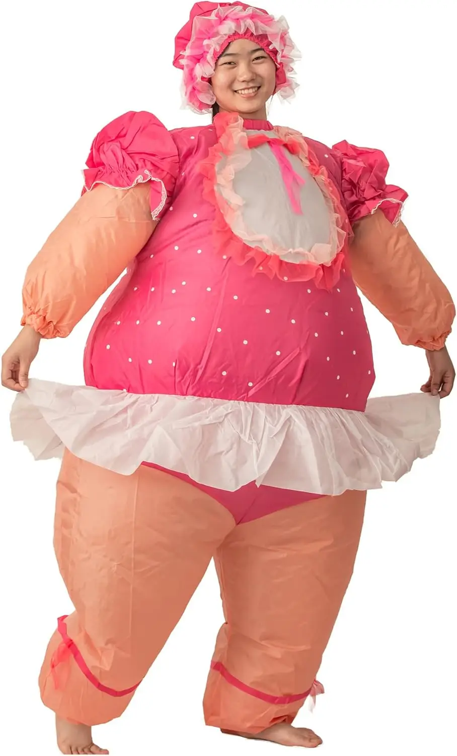 Надувной костюм куклы для взрослых, милое нарядное платье для Хэллоуина