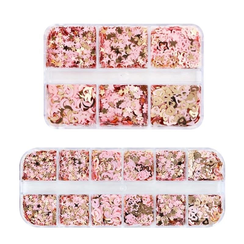 

Y166 Sequins Moon Star Heart Art Glitter for Manicure DIY Accessories