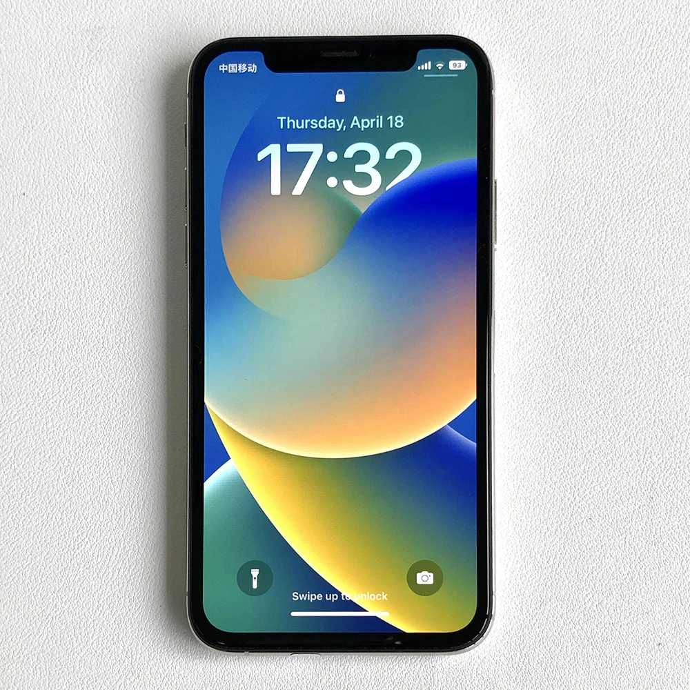 هاتف Apple iPhone XS المحمول الأصلي بشاشة 5.8 بوصة وذاكرة وصول عشوائي 4 جيجابايت وذاكرة قراءة فقط 64 جيجابايت/256 جيجابايت A12 بيونيك 4G LTE هاتف محمول غير مقفول معرف الوجه يعمل