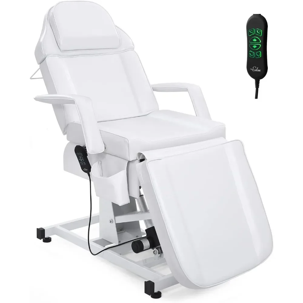 

Fully Electric Salon Facial Bed Chair, Multi-Purpose Massage Tattoo Lash Waxing Table, Height Backrest Footrest Adjusta