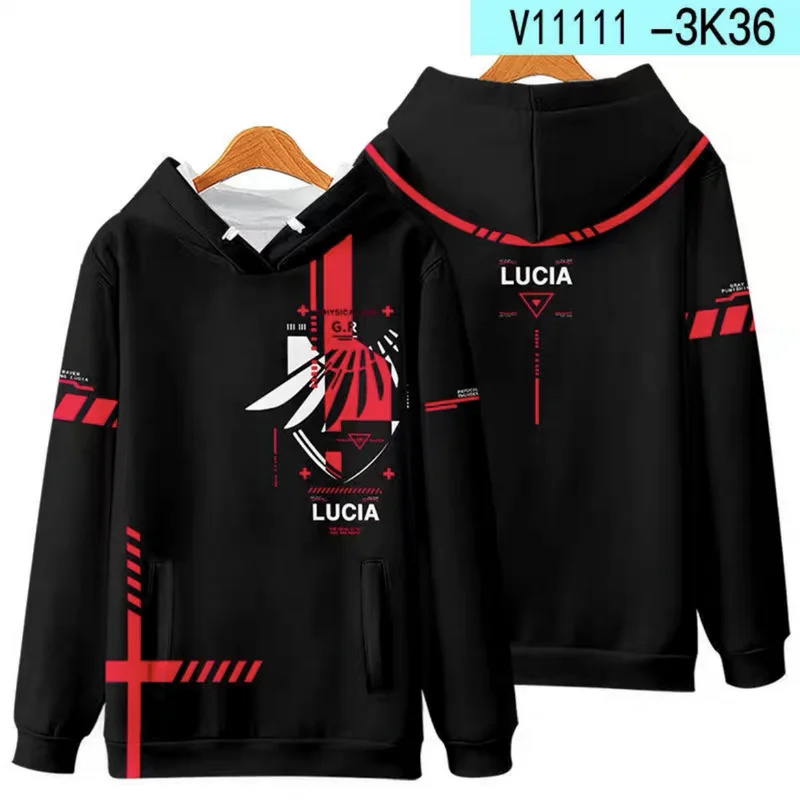 2024 GRAY RAVEN: PUNISHING Lucia 3D Printing Men/Women Autumn Fashion Game Hoodies Sweatshirt Long Sleeves Pollover Plus Size