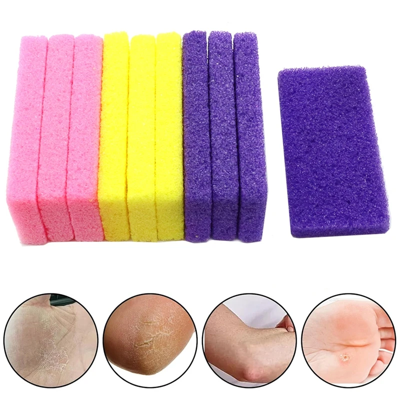 One-time Foot Care Cleaning Tool PU Foamed Pumice Stone Foot Scrubber Dead Skin and Callus Remover Square Foot Rubbing Stone