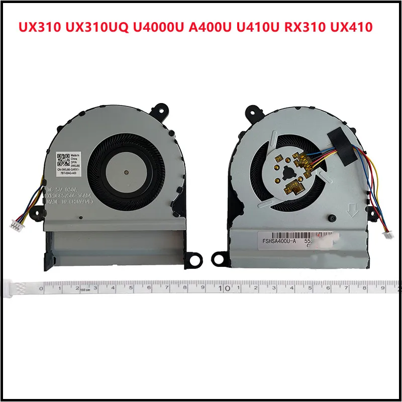 New Laptop CPU Cooling Fan Cooler For ASUS UX310 UX310UQ U4000U A400U U410U RX310 UX410