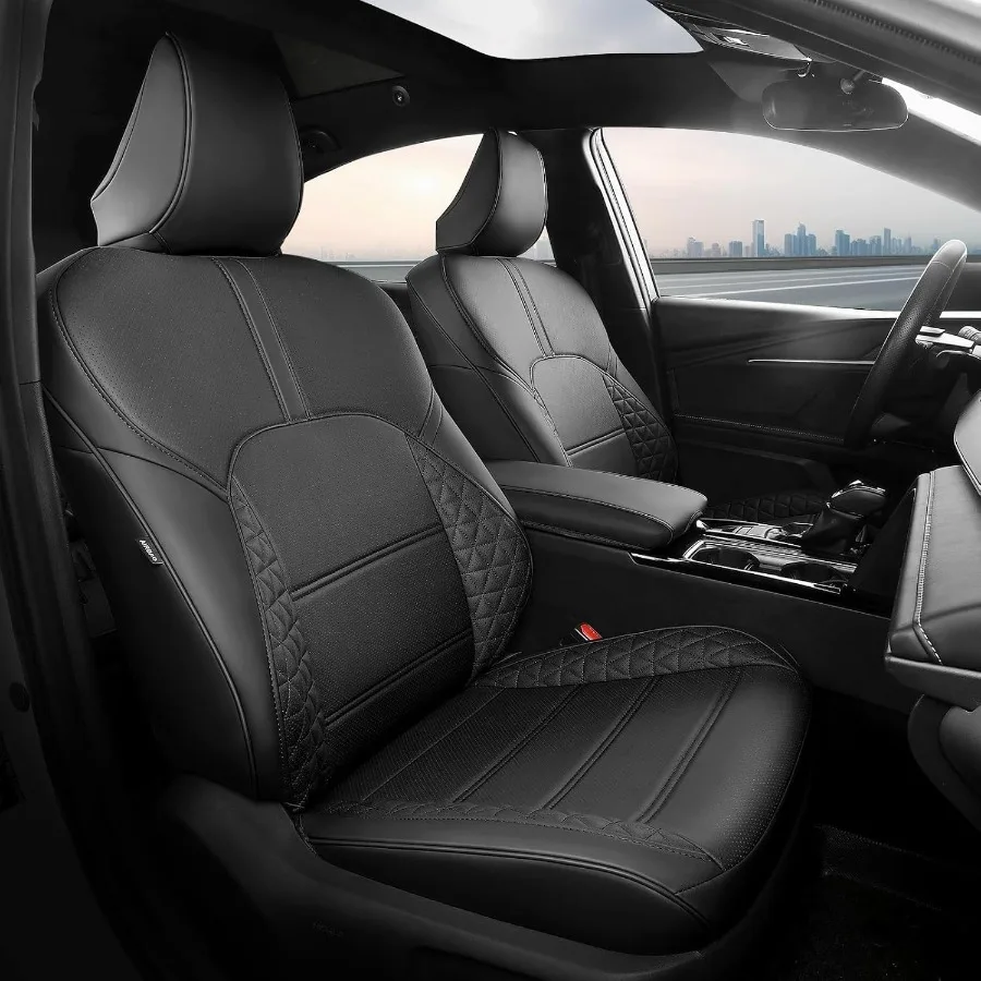 

Чехлы на сиденья Costom Fit 1:1 для Camry Hybrid LE Hybrid SE 2026 2025 Водонепроницаемые кожаные чехлы на автомобильные сиденья Полный комплект для Camry Black