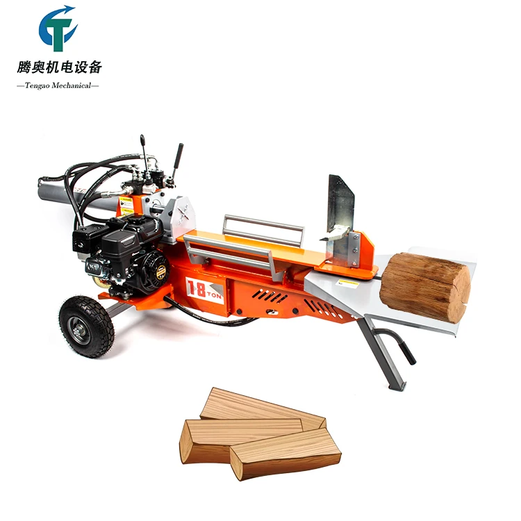 GGT-18TS Gaso Line Model Wood Splitting Machine 18T Hydraulic Log Splitter Portable Wood Cutter
