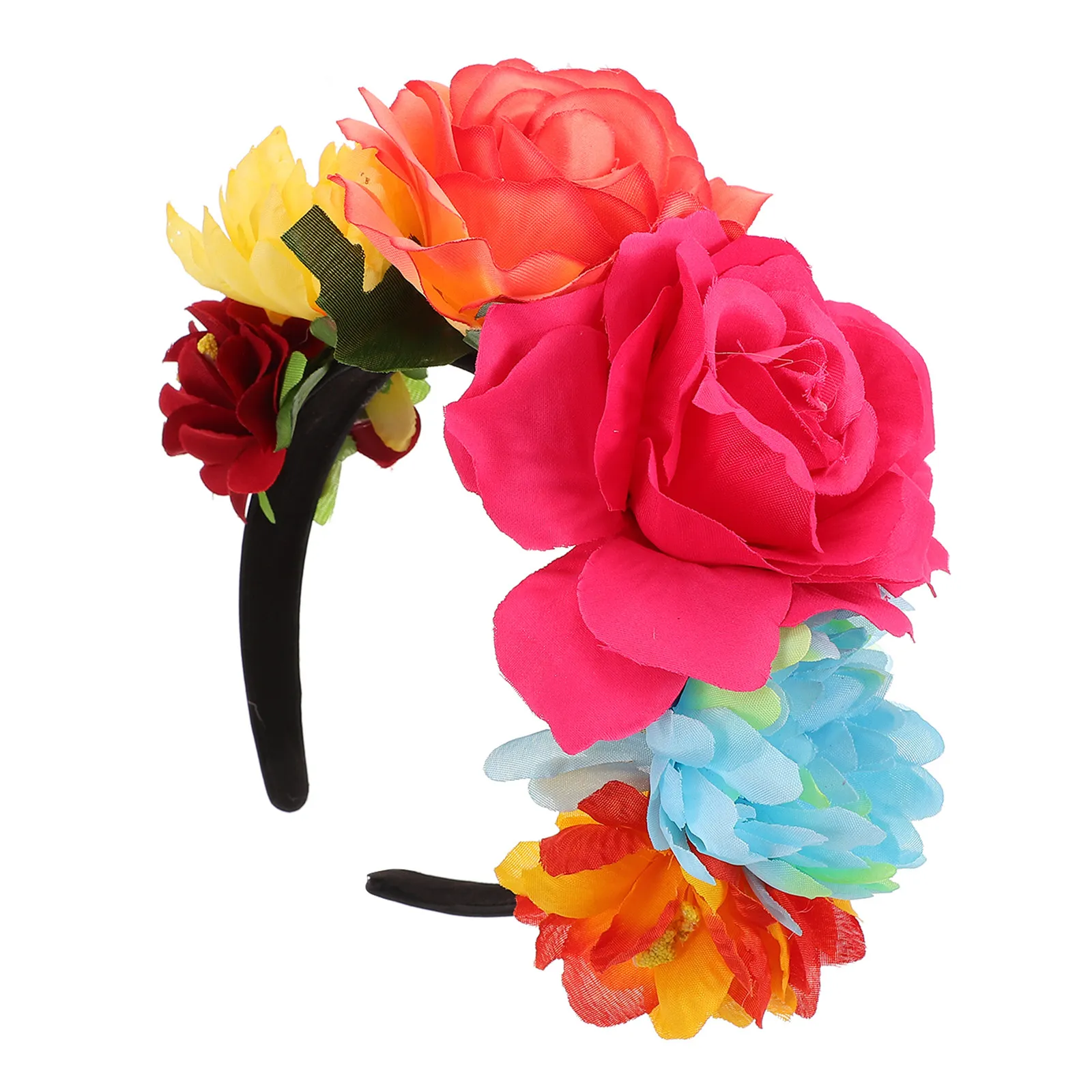 

1 шт. повязка на голову с имитацией розы, из высококачественного материала, привлекательная, уникальная, элегантная, для вечеринок, реквизит для фотосессий, цветочный аксессуар для волос