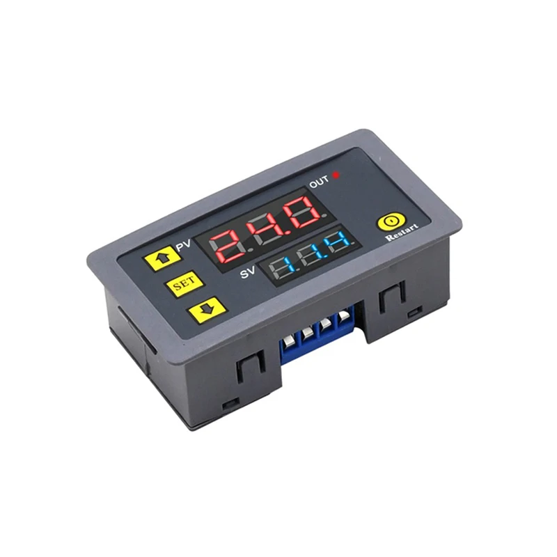 AC 110V-220V DC-12V Digital Time Delay Relay LED Display Cycle Timer Control Switch Adjustable Timing Relay Time Delay Switch