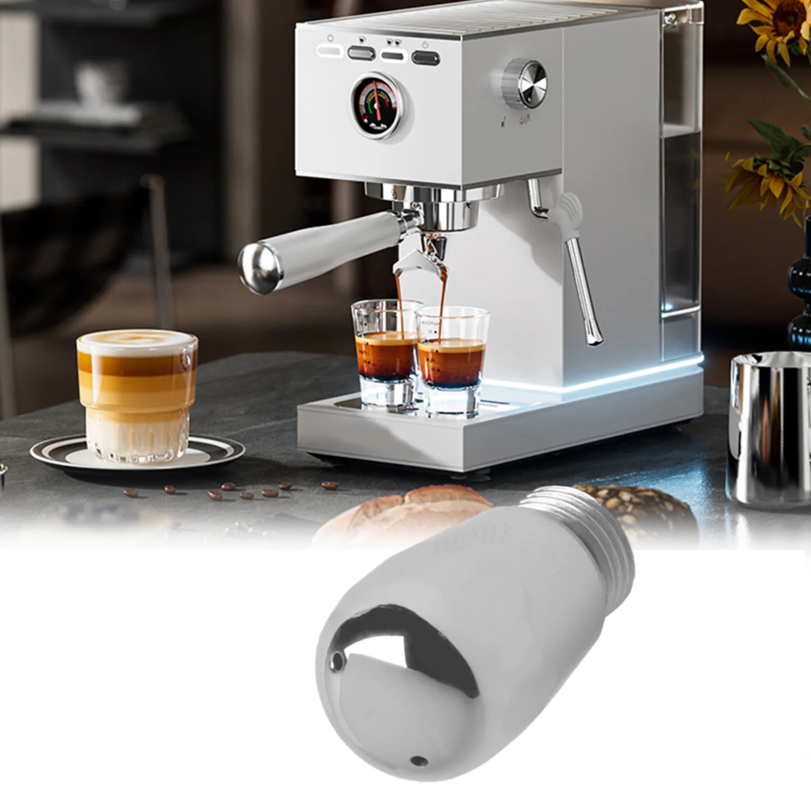 

Coffee Machine Milk Froth Steam Pipe Nozzle Coffee Maker Steam 1/2/3/4-Hole Nozzle 304 Stainless Steel Nozzle For Gemilai
