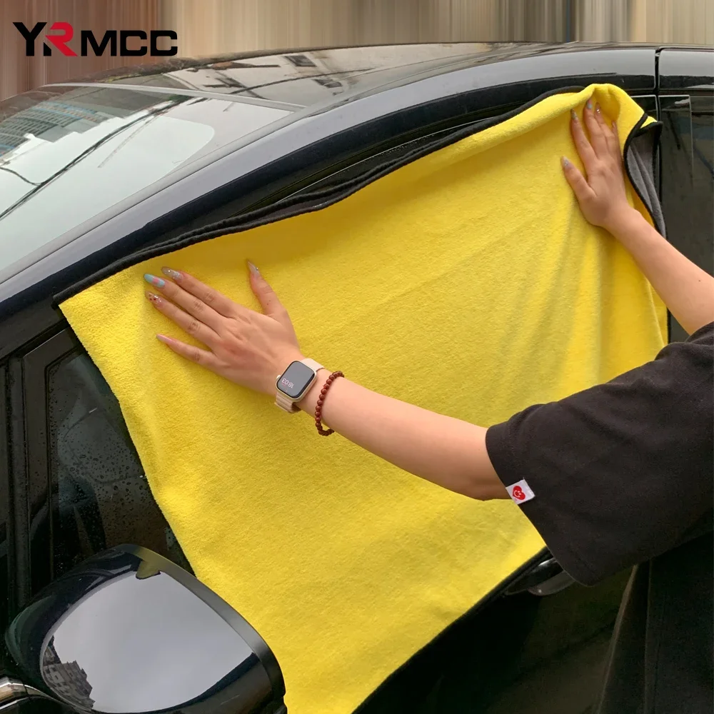 Полотенце из микрофибры для мытья автомобиля 30x30/60 см, ткань для сушки чистки автомобиля, полотенце для мытья детализации, утолщенное мягкое для аксессуаров для мойки автомобиля