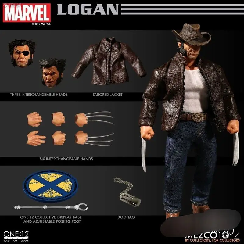 2024 New Mezco Wolverine middle-aged wolf uncle Logan X-Men mobile figurine model 1/12 birthday gift