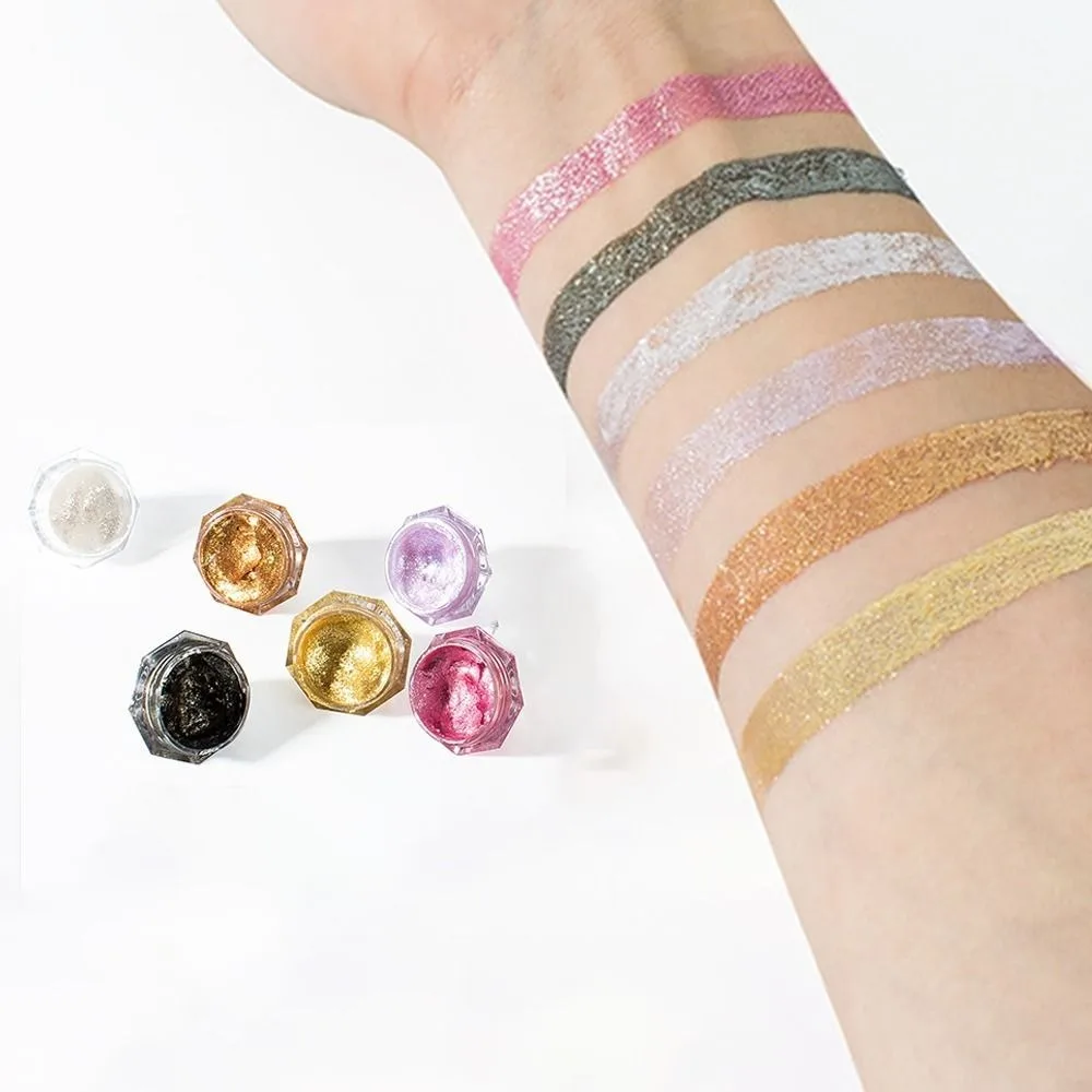 Paleta diamante glitter sombra shimmer brilho altamente pigmentado rosto brilho sombra cristais de longa duração maquiagem de brilho de olho