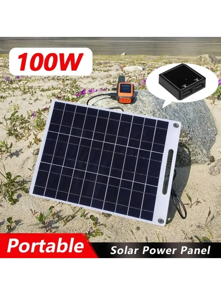 ​ Plaque de charge solaire portable ​ ​ – Pliable et léger, alimentation d'urgence pour les activités de plein air, construction durable
