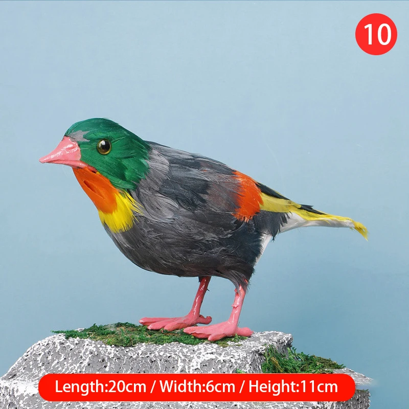 Realistic Simulation Furry Eaglet Swallow Ornaments Artificial Feather Bird Animal Model Flying Pigeon Decor Handcrafts Kid Gift