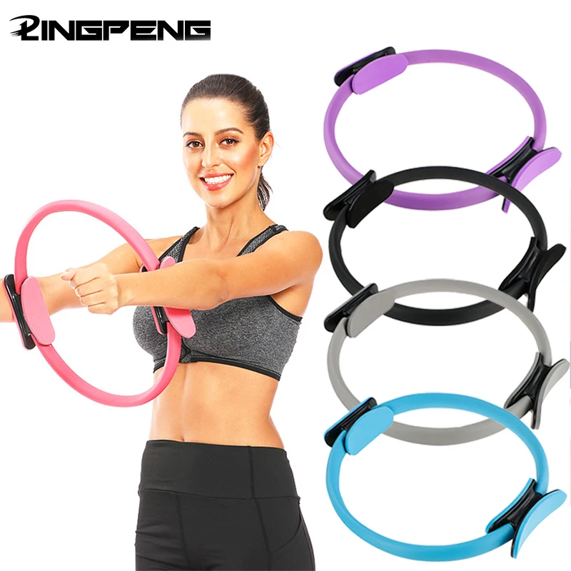 Pilates Ring 15 Inch Pilates Magic Fitness Circle for Toning Thighs Abs and Legs Resistance Training Body Sport Fitness Yoga