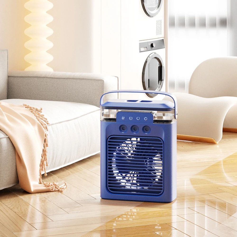 

Wireless Portable Air Conditioner Electric Cooling Fan Mini 3 Gears USB Water Mist Humidifiers Desktop Fans For Room Home 서큘레이터