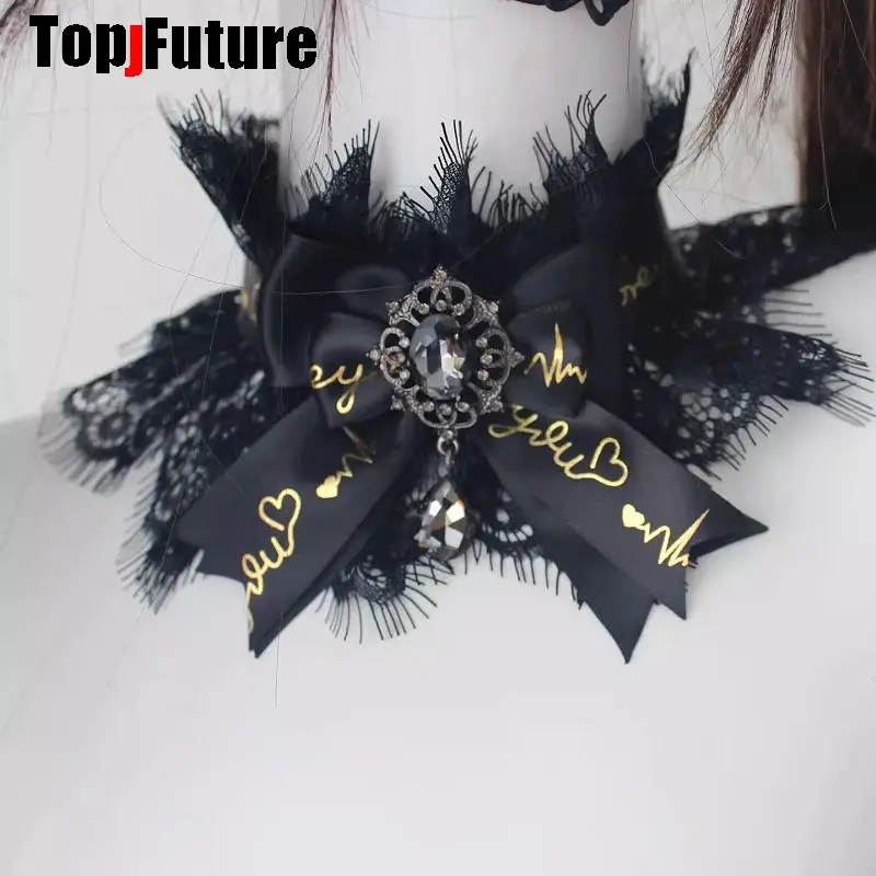 Black Gold Luxury Headwear Spike Lolita Y2K girl Gothic Punk Harajuku feather Small hat elegant Hairpins Collar Bag Wristband - view 5