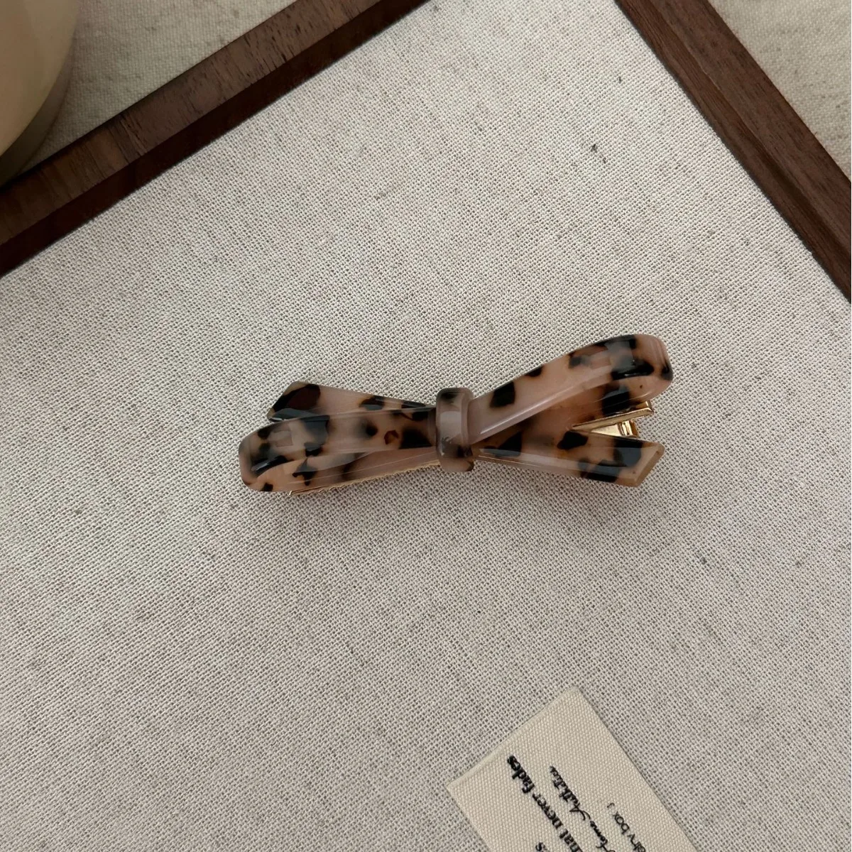 1PC süße Mädchen Schleife Seite Clip zarte vielseitige niedrige Pferdeschwanz ein Wort Clip einfache sanfte vielseitige Kugel – Detail 1