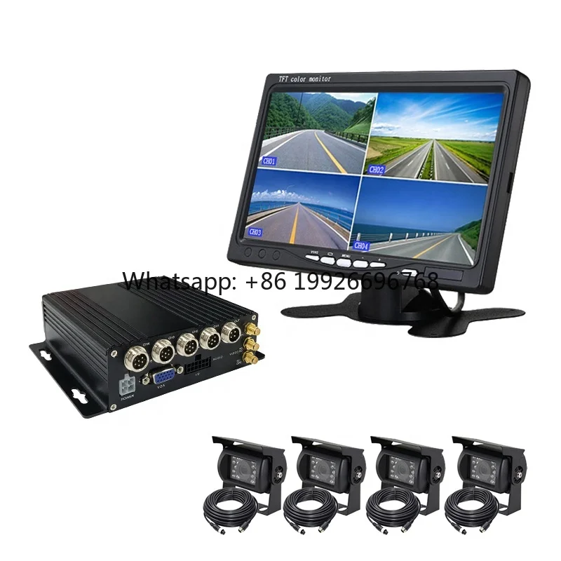

New Arrival Mini 1080p 4-Channel Mobile DVR with WIFI/GPS Night Vision & Two-Way Audio for School Bus/Truck Vehicles