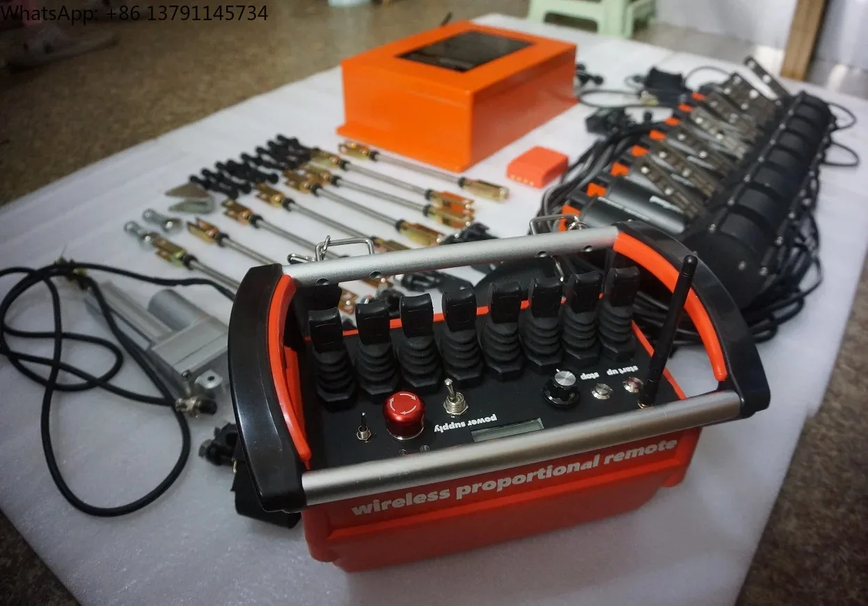 

8-35V 8 joystick waterproof wireless proportional remote control crane