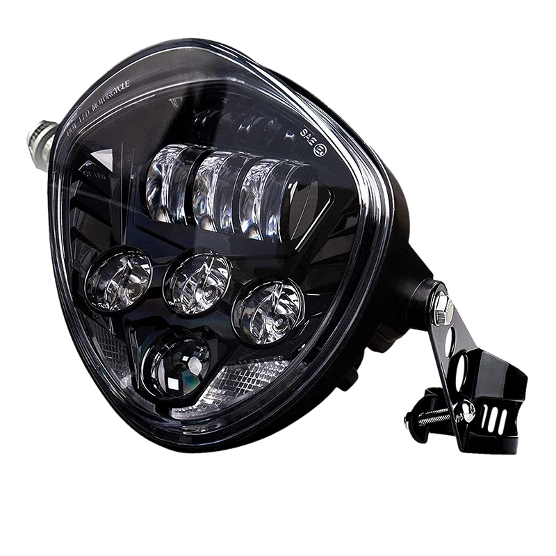 7 Inch Universal Motorcycle LED Headlight With Bracket Clip For Honda Yamaha Kawasaki Suzuki