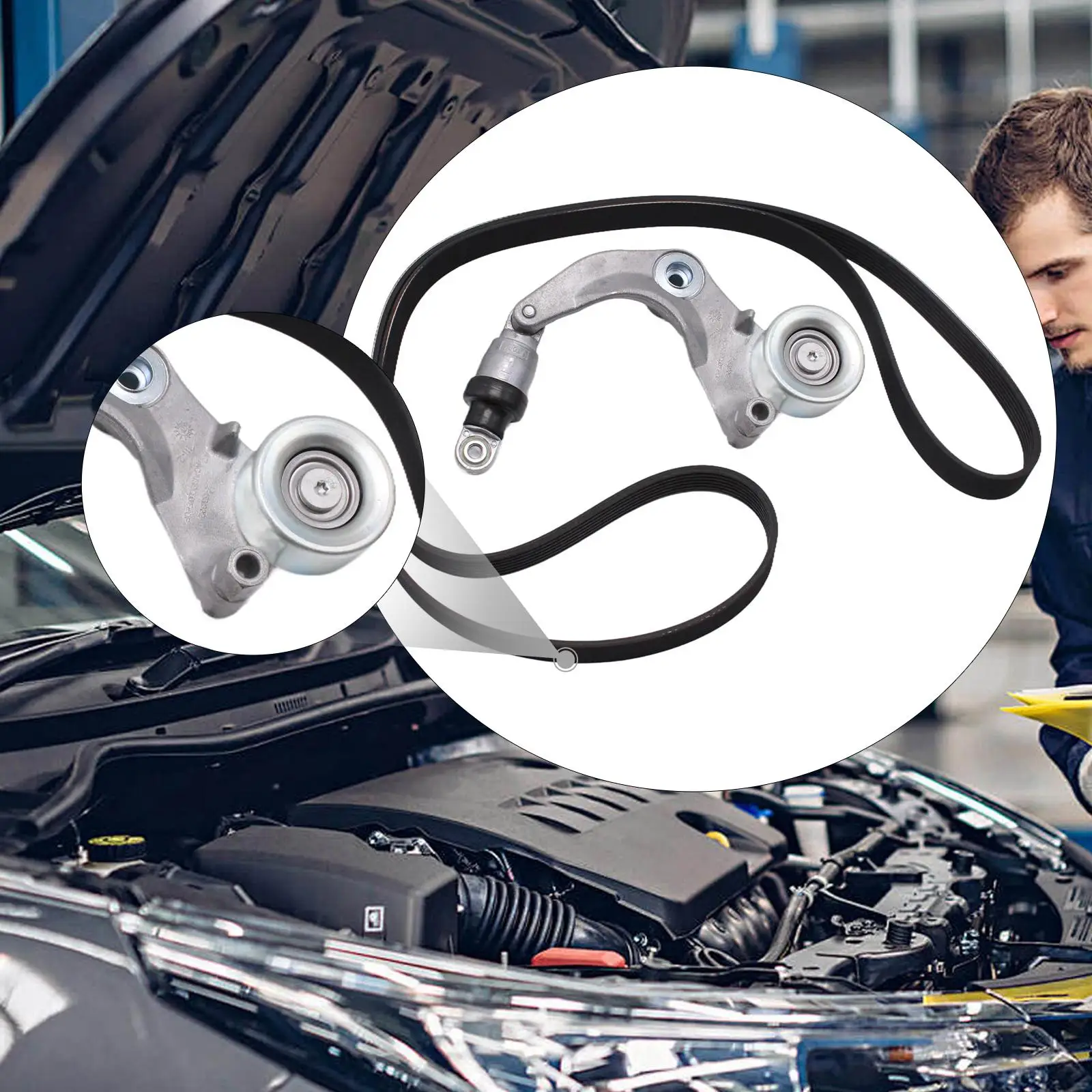 

Комплект приводного ремня для автомобиля с натяжным роликом 31170-005, запасная часть для обслуживания