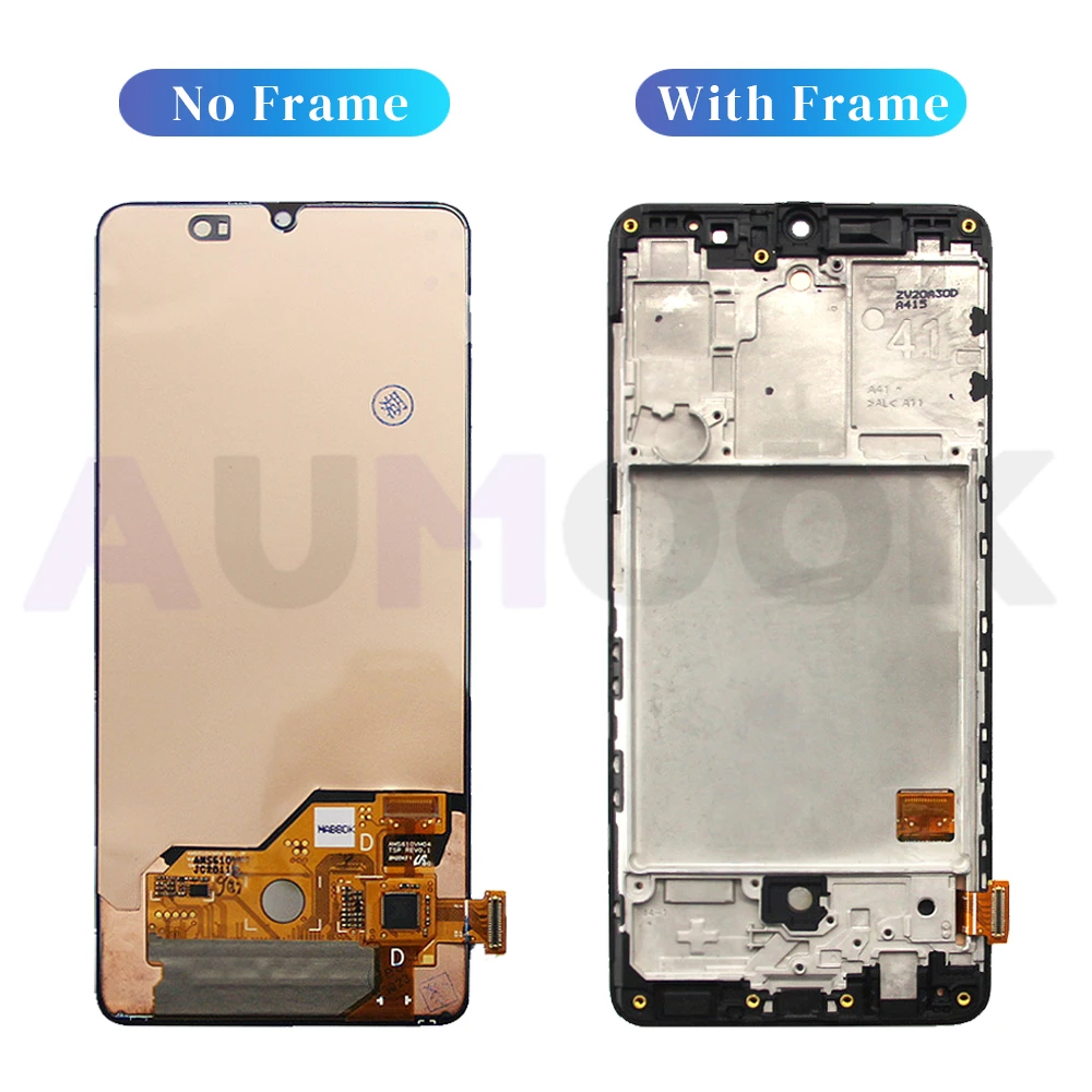A41 Super AMOLED for Samsung A415F LCD Display Touch Screen Digitizer Assembly For Samsung A41 Screen With Frame LCD image 5