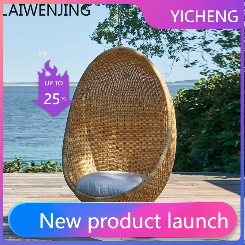 LYY  outdoor hanging chair rattan bird's nest waterproof hanging basket indoor balcony swing