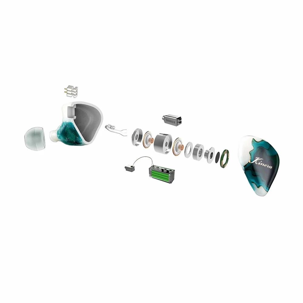 Kinera URD HIFI In Ear IEMs Earphone 2EST+ 2 DD+1 BA IEMs Hybrid Drivers with 2.5/3.5/4.4mm 2Pin Plug 0.78mm Detachable Cable