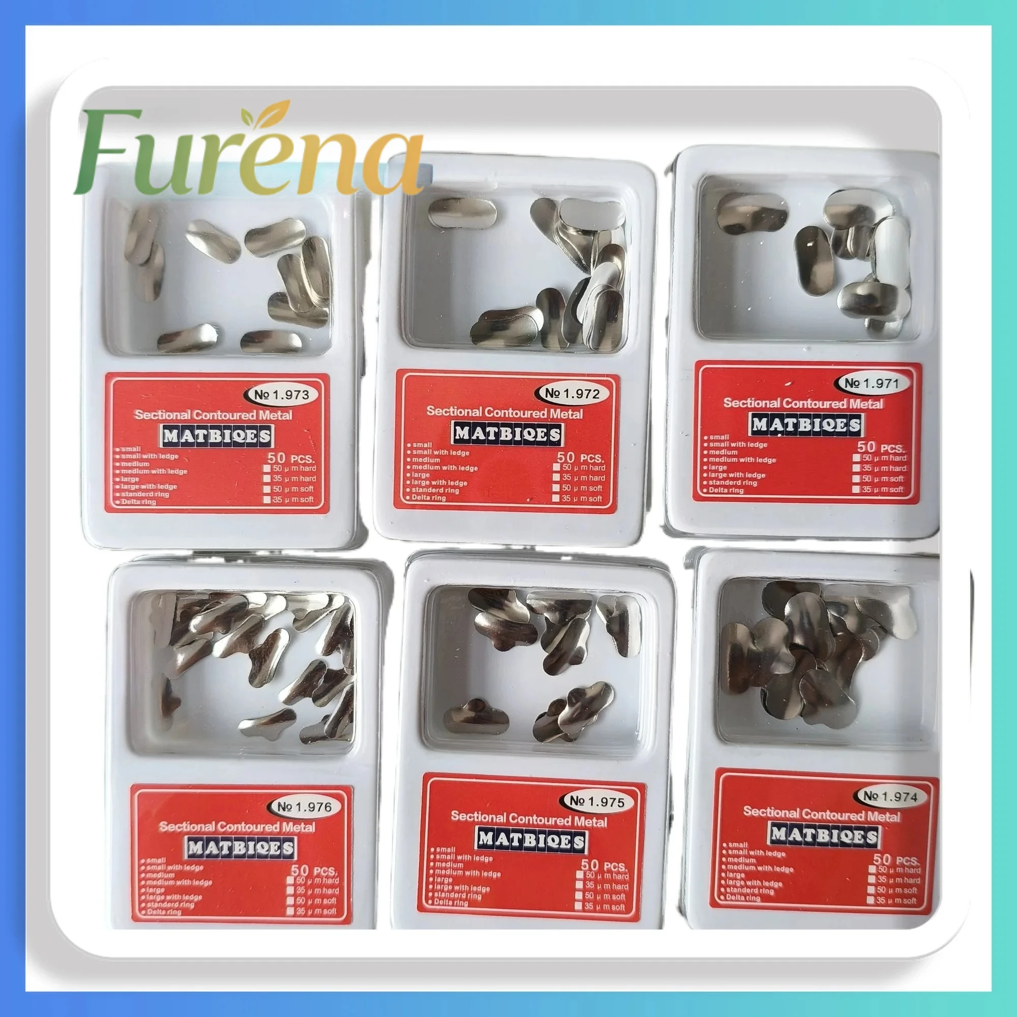 100PCS Dental Sectional Matrix System Palodent V3 Style Band Ring Clamp 3D Wedges Plier Set for Types NO.1.971-1.976 - view 4
