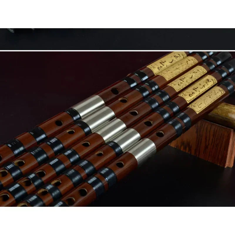 6pcs/Set High Quality Bamboo Flute With Case Traditional Musical Instruments Professional Flutes Transverse Flauta Chin