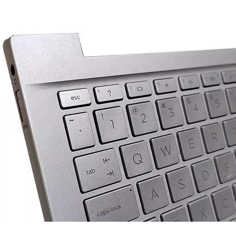 95New Original Laptop Palmrest Keyboard with US Language for Pavilion 14-DV TPN-Q244 Silver