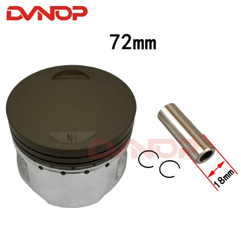 Engine Spare Parts Motorcycle Piston Ring Kit Water cooling 72mm pin 18mm For Loncin TD260 TT250 TD  250cc