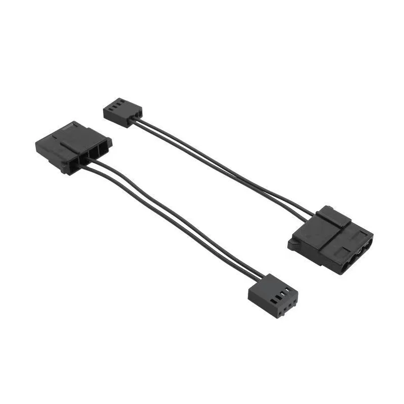 Angitu Motherboard CPU 4Pin/3Pin to 4Pin Molex Port Fan Power Adapter Cable 4Pin Molex to Fan Cable-15cm