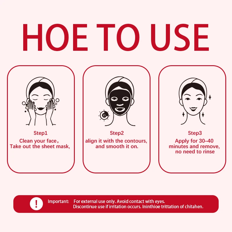 5-teiliges Biologisches Kollagen-Gesichtsmasken-Set - Tiefenhydratation, Porenverengung, Feuchtigkeitspflege, Aufhellung für Alle Hauttypen – Detail 1