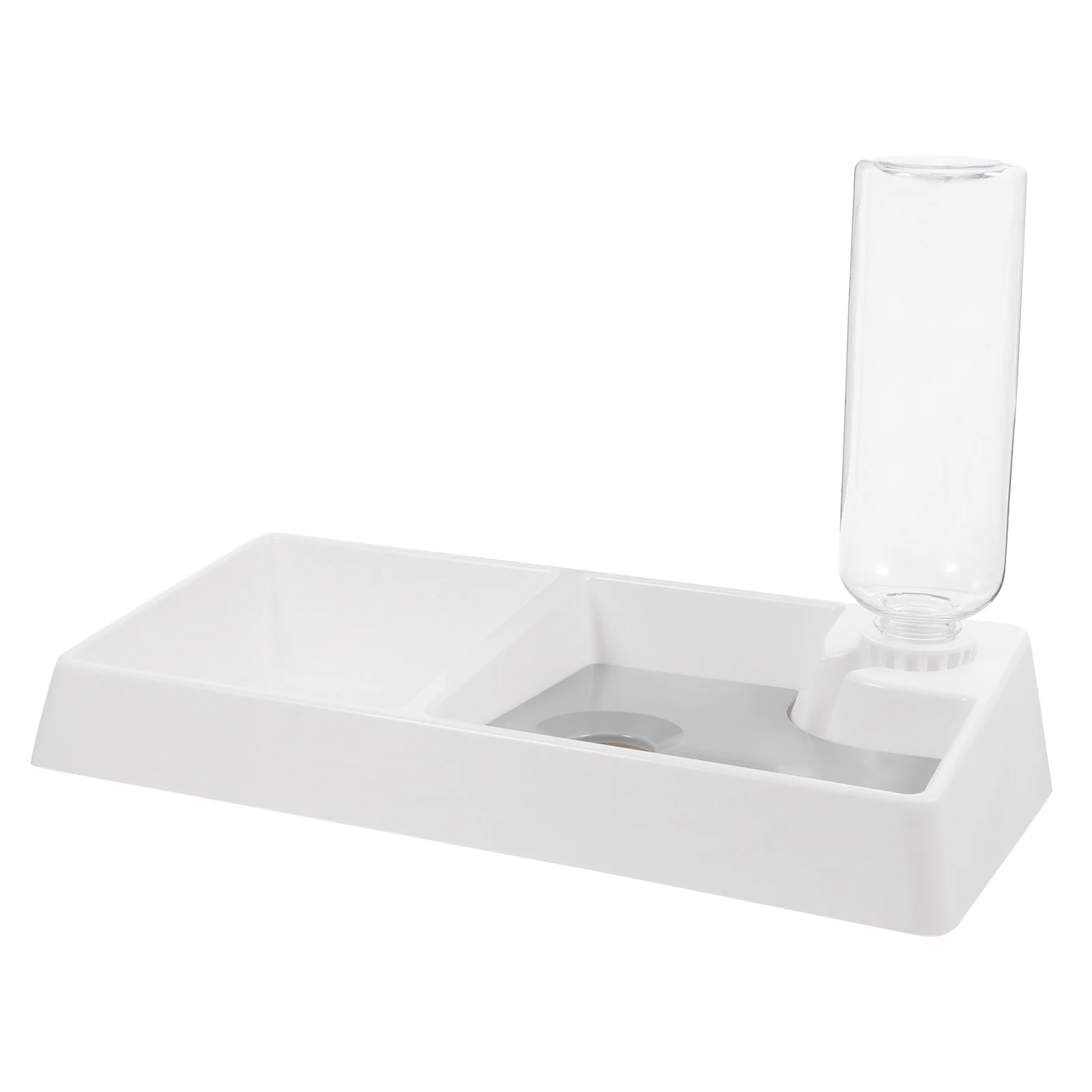 

Double Automatic Water Dispenser Cat Bowl with Anti-Spill Food Feeder Station for Cats Dogs Puppy Kitten Pet Feeding