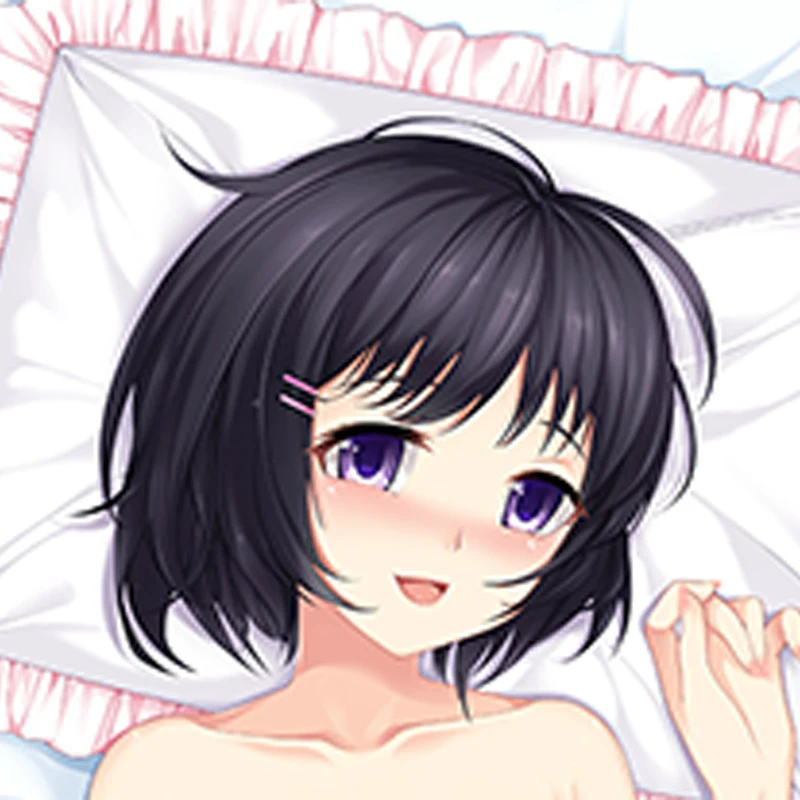 Dakimakura Anime Pillow Cover Yurina Inoue/Black Hanekawa Double Sided HD Print 2WAY Life Size Anime Body Pillowcase Gifts