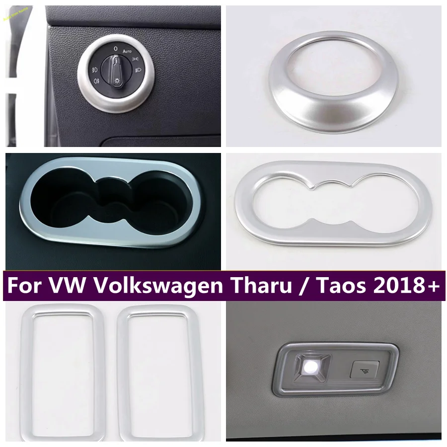 

Reading Lamp Button Head Light Switch Water Cup Holder Cover Trim Fit For VW Volkswagen Tharu / Taos 2018 - 2023 Car Accessories