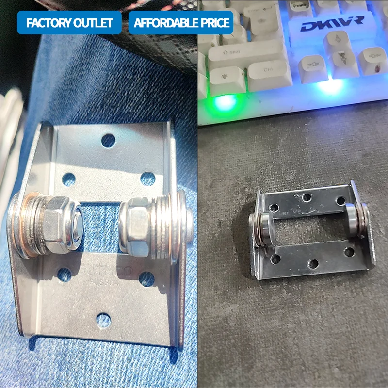 

(2 Pieces) Torque Damping Hinge Made Of 304 Stainless Steel For Mechanical Equipment Cabinet Doors At Any Stopping Position