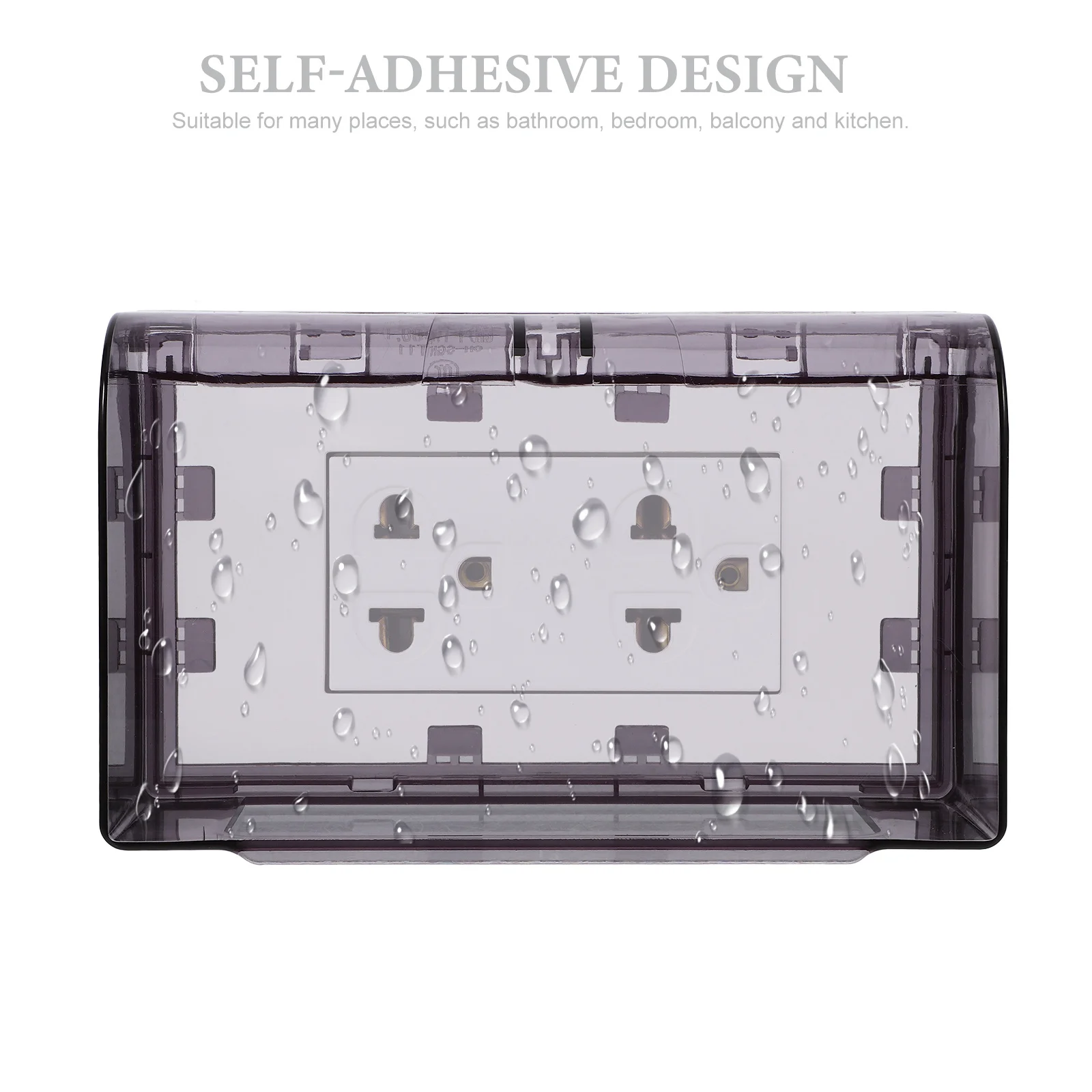 118 نوع أثار المقبس غطاء مقاوم للماء لاصق الحمام مخرج كهربائي حامي سبلاش برهان تسرب التبديل الحرس #2