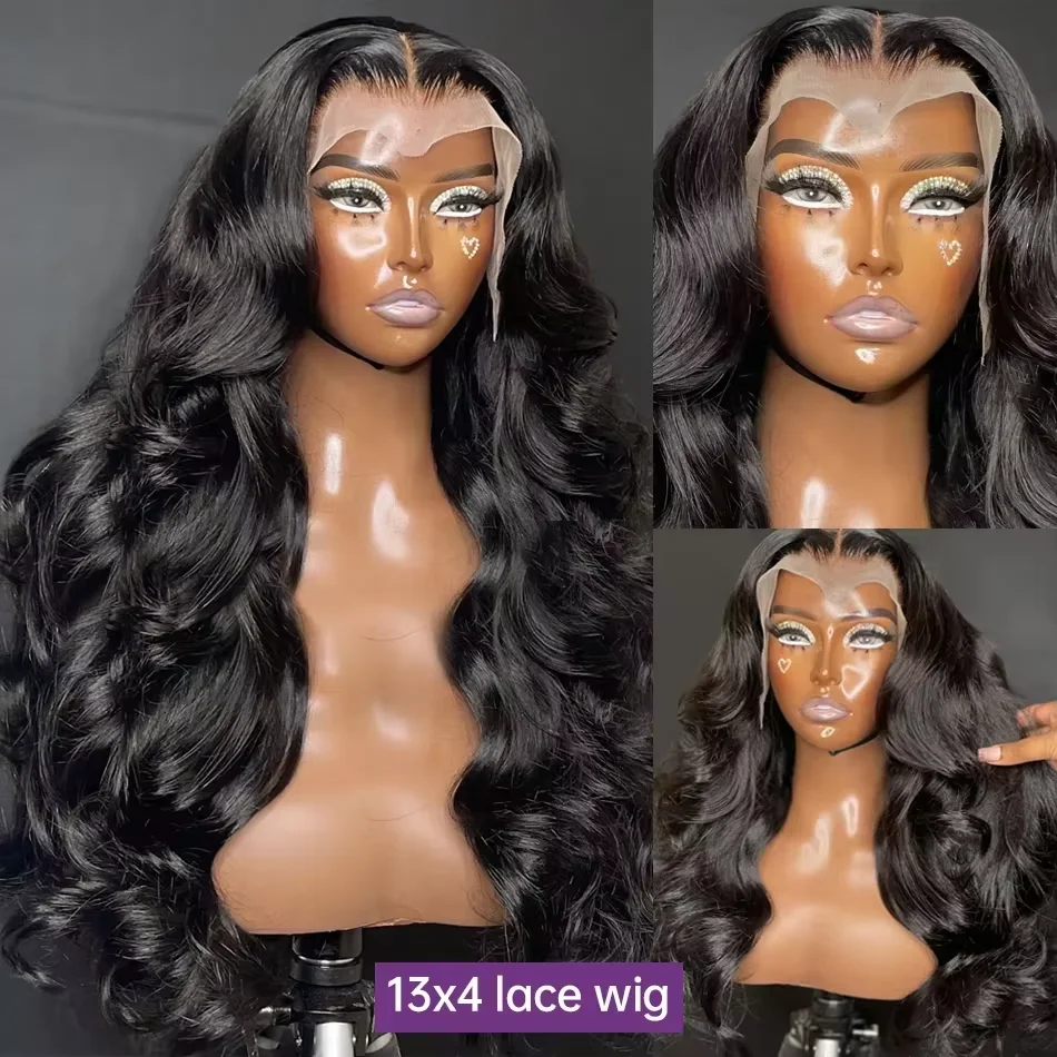 250% Density 30 Inch Body Wave 13x4 13x6 HD Lace Frontal Human Hair Wig For Women Burmese Glueless Front Wig Pre Pluck