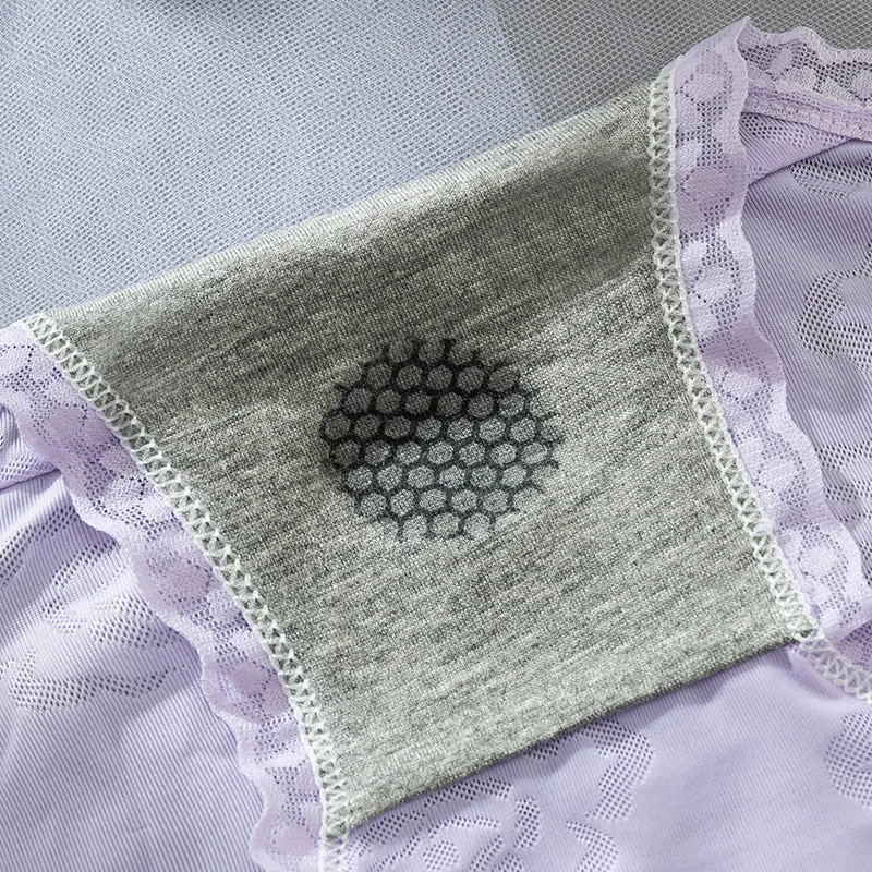 منتصف الارتفاع المرأة سراويل محدد شكل الجسم الملابس الداخلية تنفس الدانتيل السروال حجم كبير M-XL اللباس الداخلي التخسيس الإناث ملخصات #4