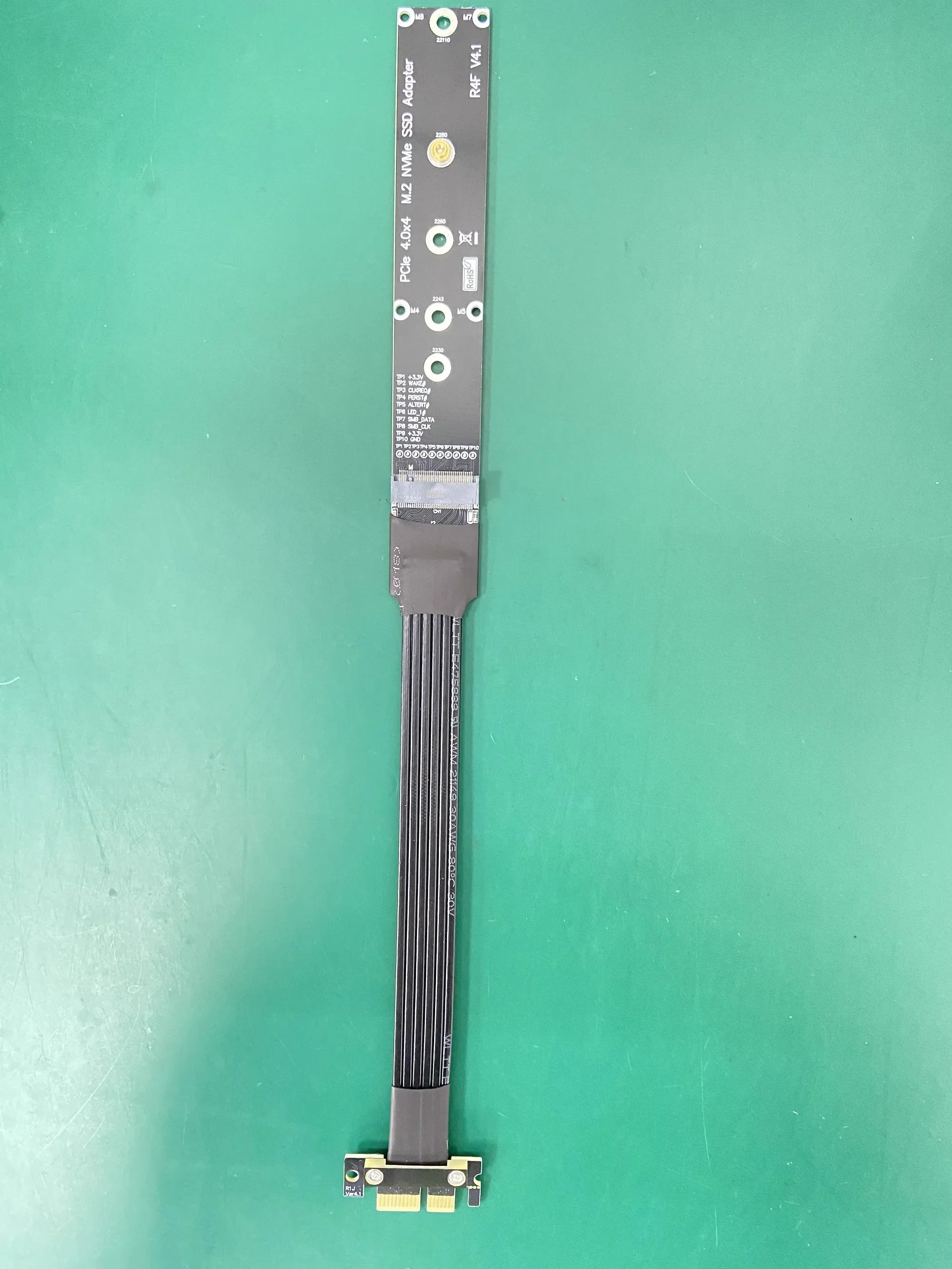 ADT-Link PCIe 4.0 x1 1x to M.2 NVMe Riser Cable PCI-e X1 Extension M.2 NVMe SSD Hard Disk Card Adapter Motherboard M2 Key M Slot