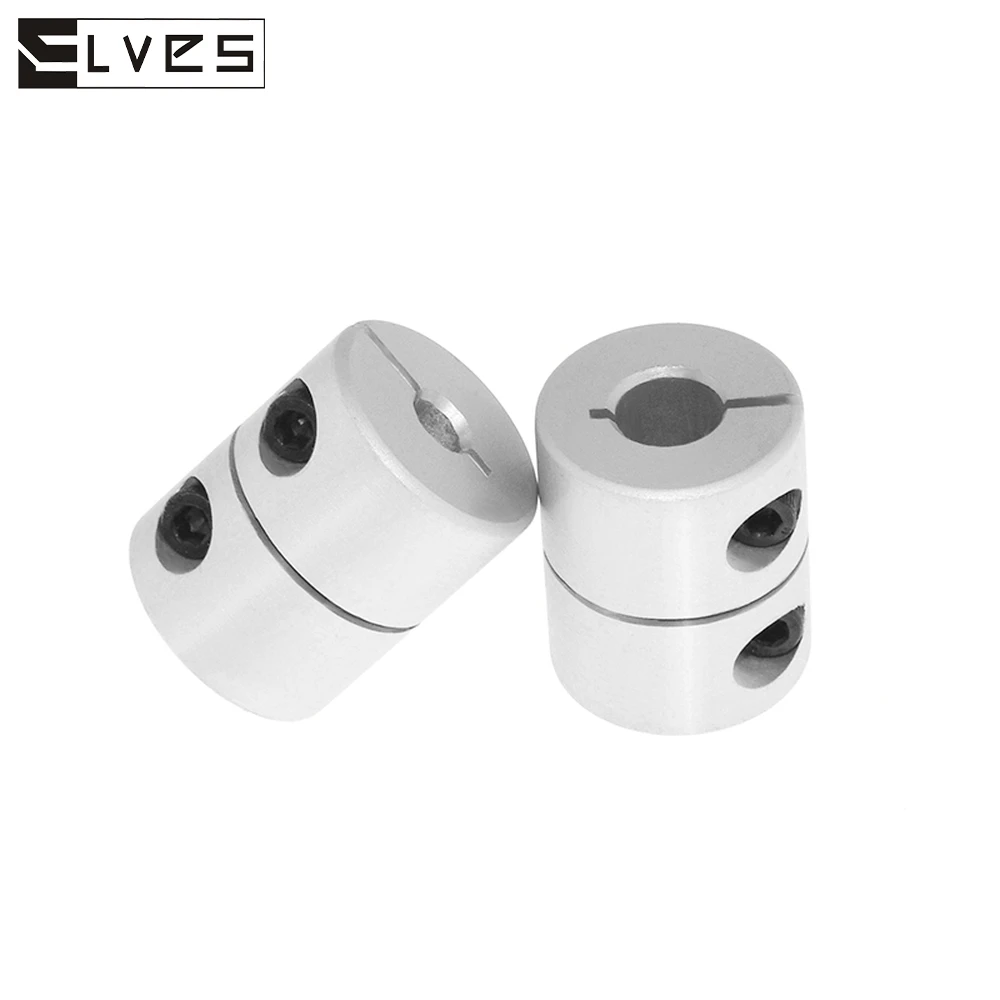 ELVES 3D Printer parts T8 Lead Screw Rigid Shaft Coupler Clamp Stepper Servo Motor Coupling D20 L25 5x8x25mm For CR10 Ender3