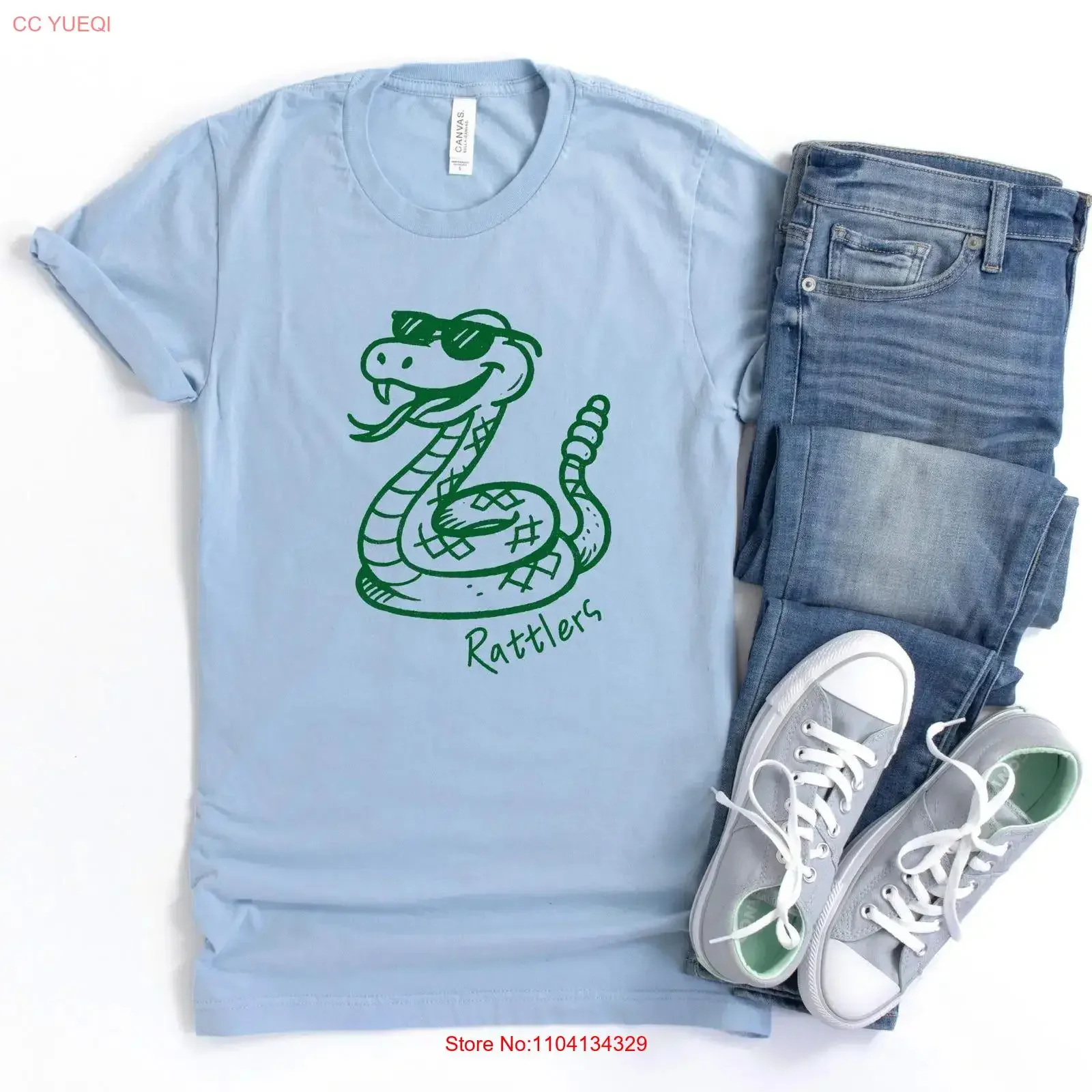 Camiseta de la mascota Serpiente Rattlesnake, Rattlers, para el equipo de profesores, ropa de espíritu de equipo, regreso a clases, colores deportivos, Mamá Serpiente, personalizada, vintage, lavada