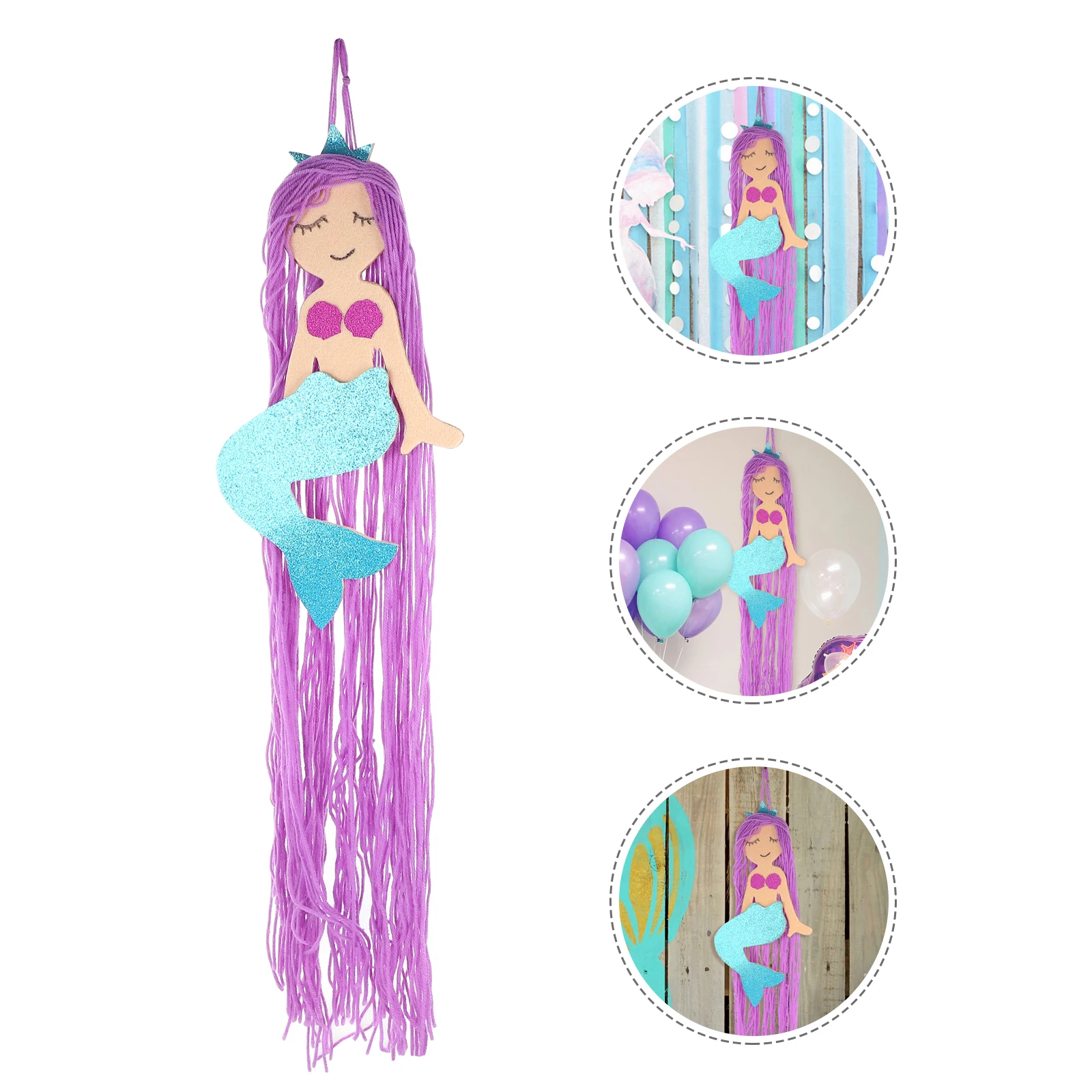 

Tassel Mermaid Hair Barrettes ganizer Clips Headb s Storage Wall Hanging nament Baby Accessories Durable Safe Use