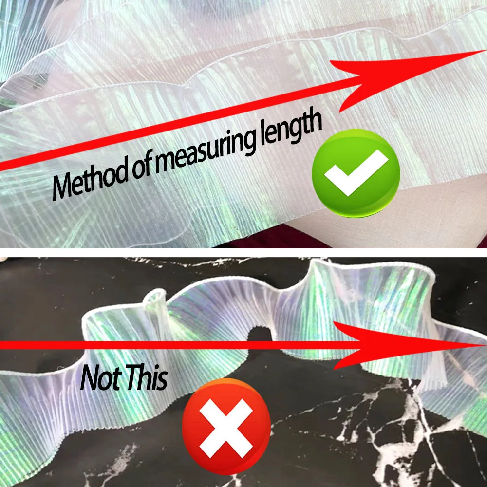 Meerjungfrau Thema Spitzenband Organza Besatz Stoff für Kinderkostüm DIY handgemachte Rock Kleidung Magic Wave Dekor 1/2 Yards