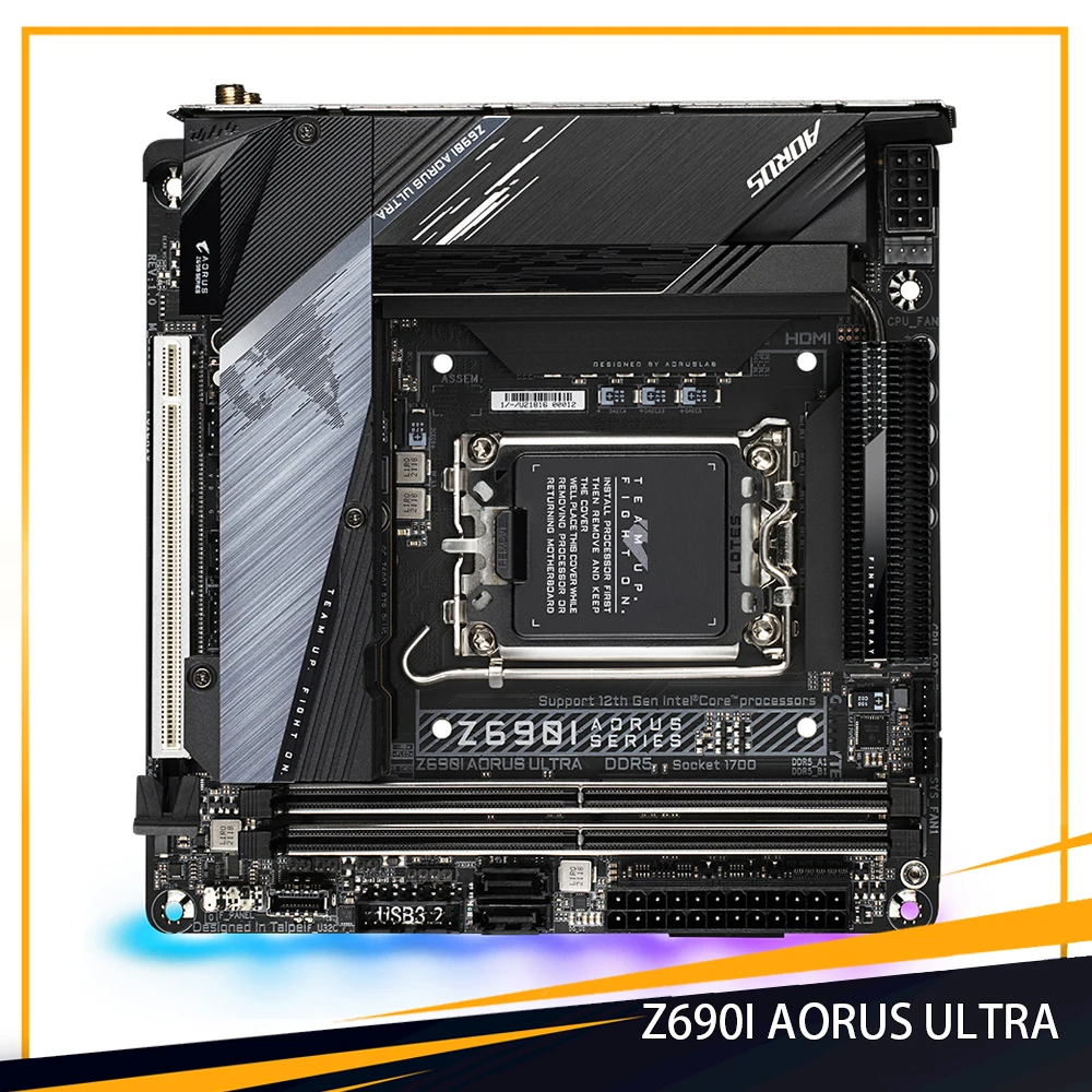 

Z690I AORUS ULTRA для Gigabyte LGA1700 Z690 2 * DDR5 64 ГБ Mini-ITX настольная материнская плата высокого качества быстрая доставка